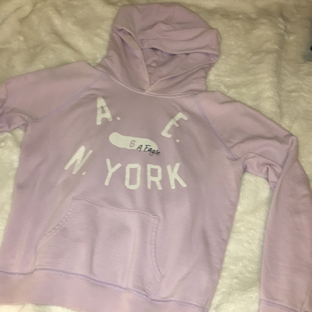 American Eagle hooded crewneck